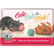 Metal Card - Cute Cats Club